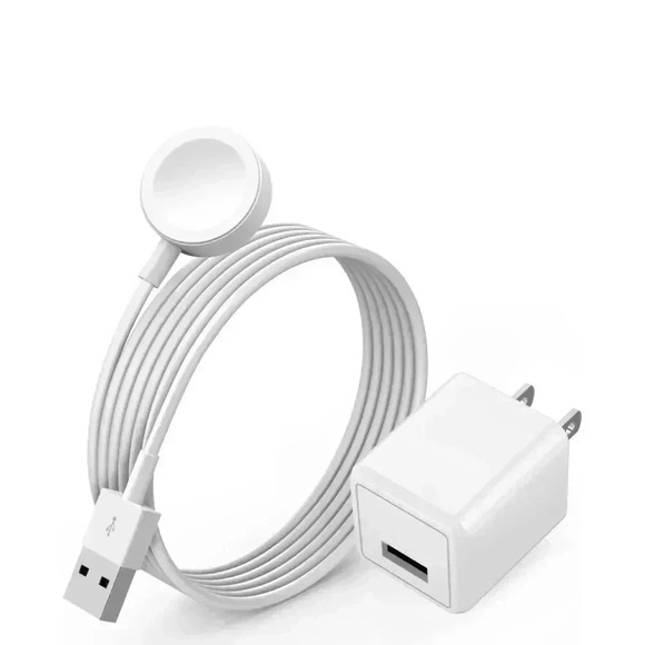Articona Fast Charger Magnetic 6.6 Ft Cable USB Block For Apple iWatch 1-9 & SE - Picture 2 of 9